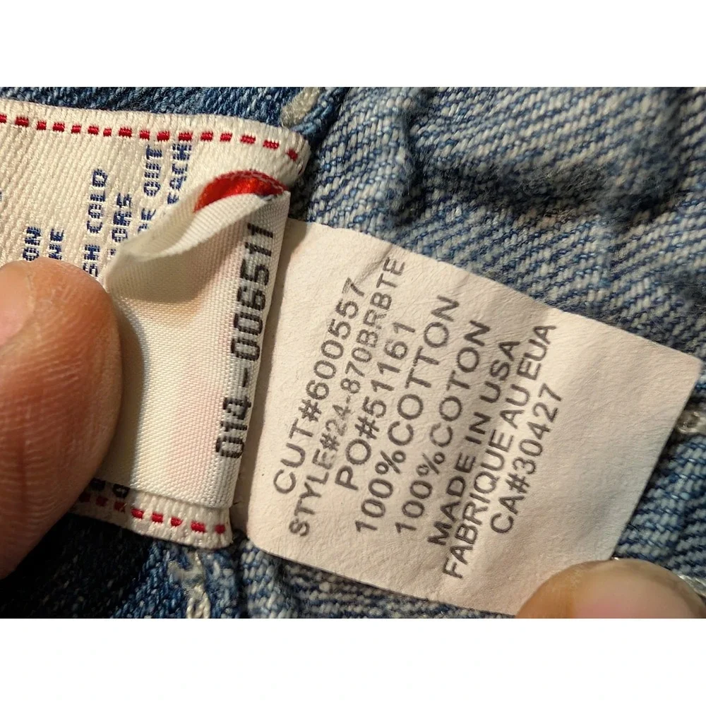 True Religion Joey Super T Mens Blue Jeans 38x34(32)‎ Light Wash Made in USA